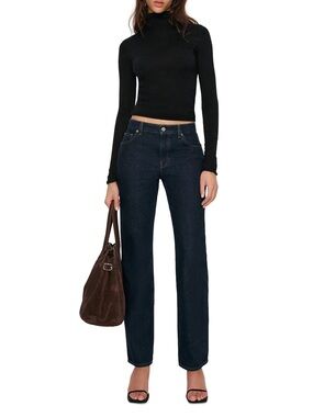 Reformation Greer Mid Rise Straight Jeans Never Used